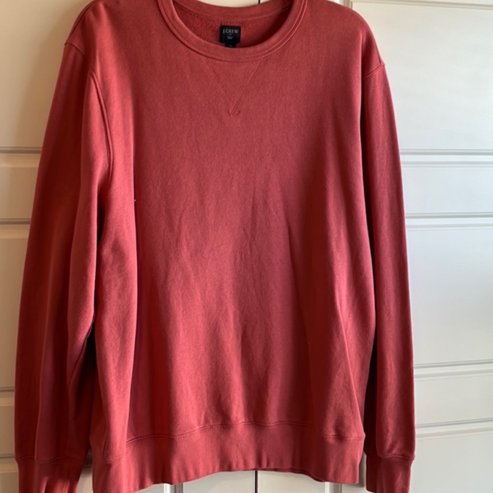 J crew men’s red sweatshirt XL